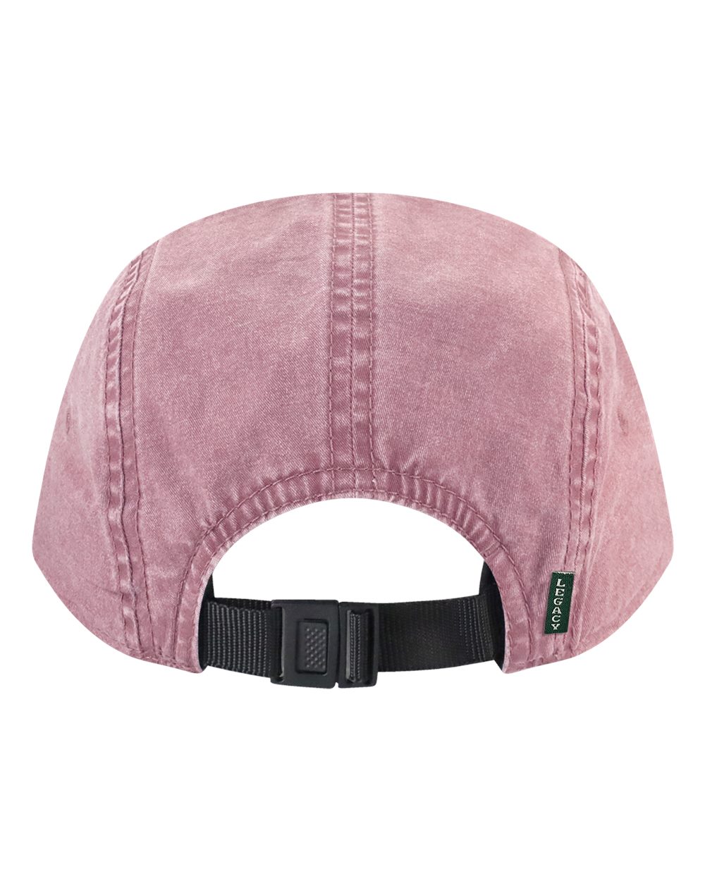 Rear View of Dusty Rose El Campo Five-Panel Camper Hat - ELCMPO