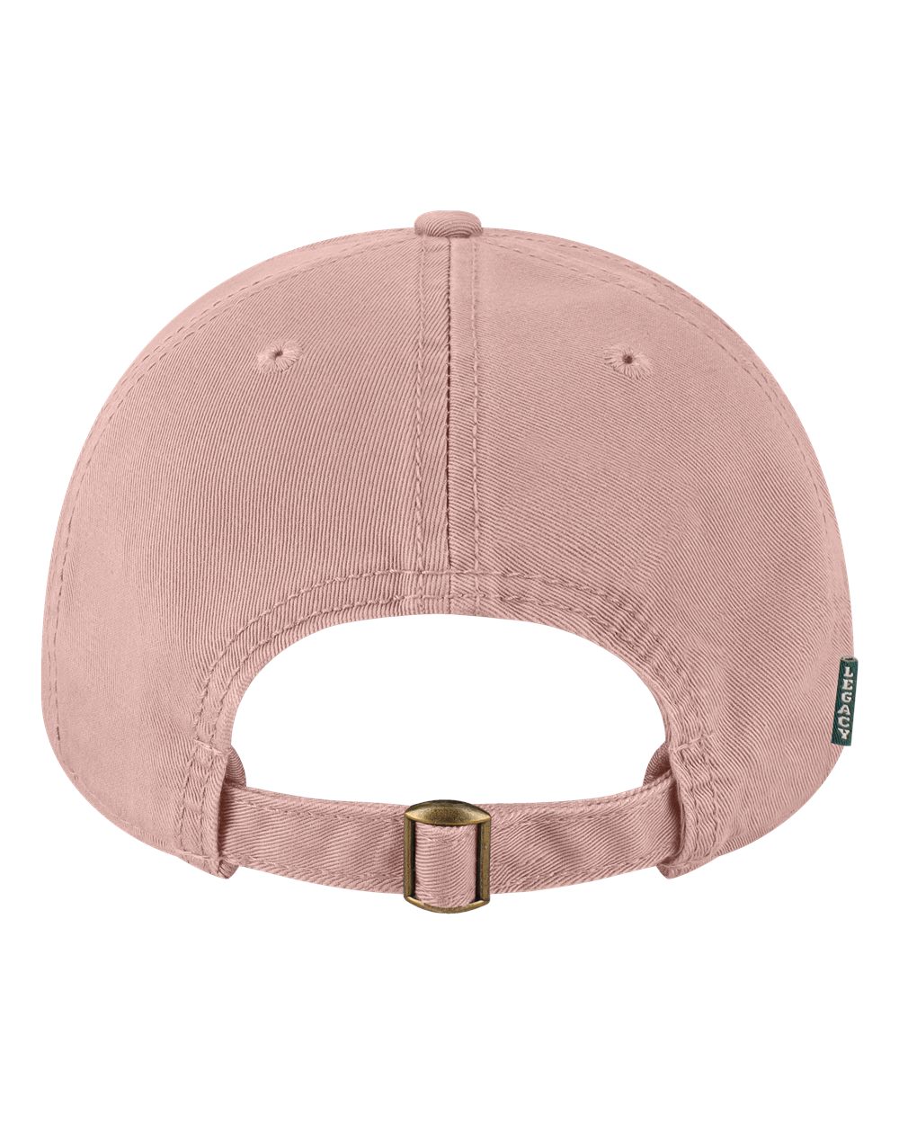 Rear View of Dusty Rose Relaxed Twill Dad Hat - EZA