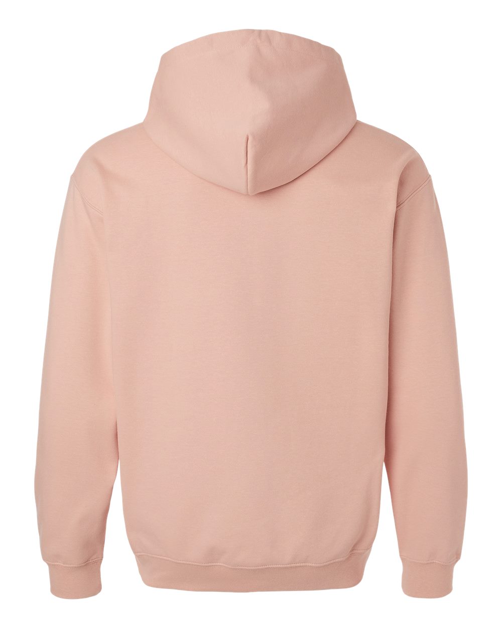 Front View of Dusty Rose Softstyle® Midweight Hooded Sweatshirt - SF500