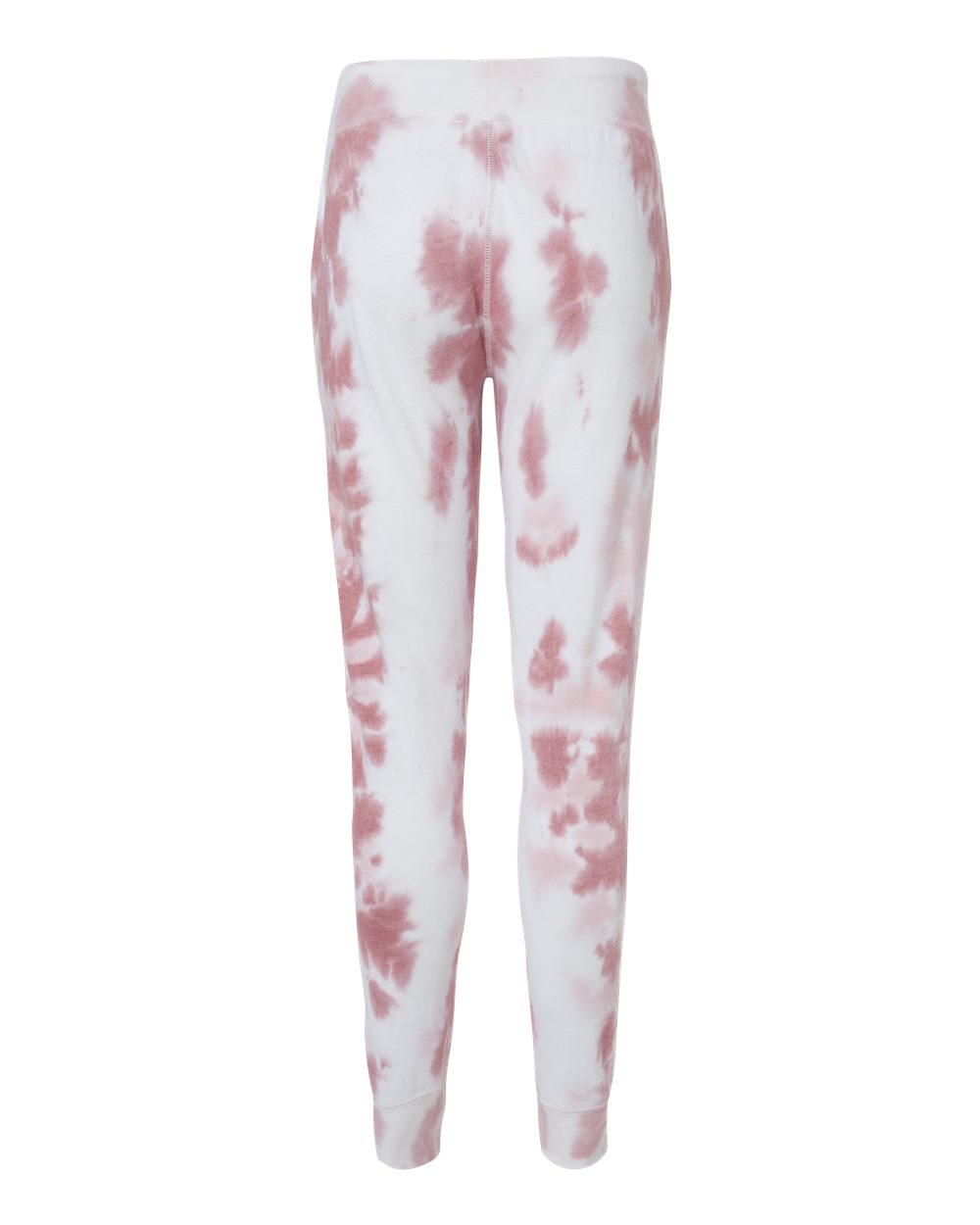 Front View of Dusty Rose Tie Dye Tie-Dyed Fleece Joggers - 8884