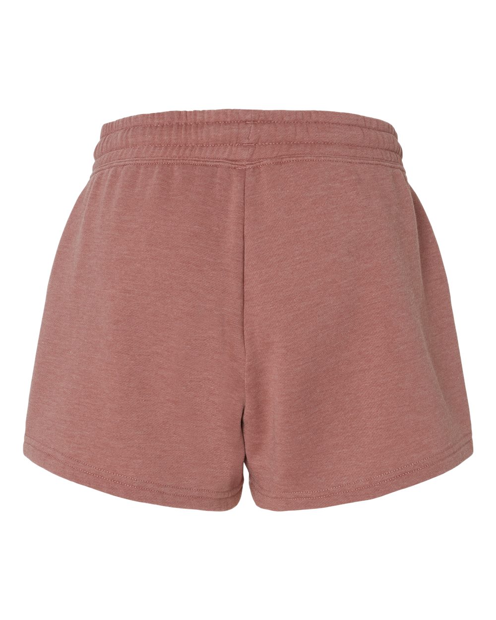 Front View of Dusty Rose Women’s Lightweight California Wave Wash Fleece Shorts - PRM20SRT