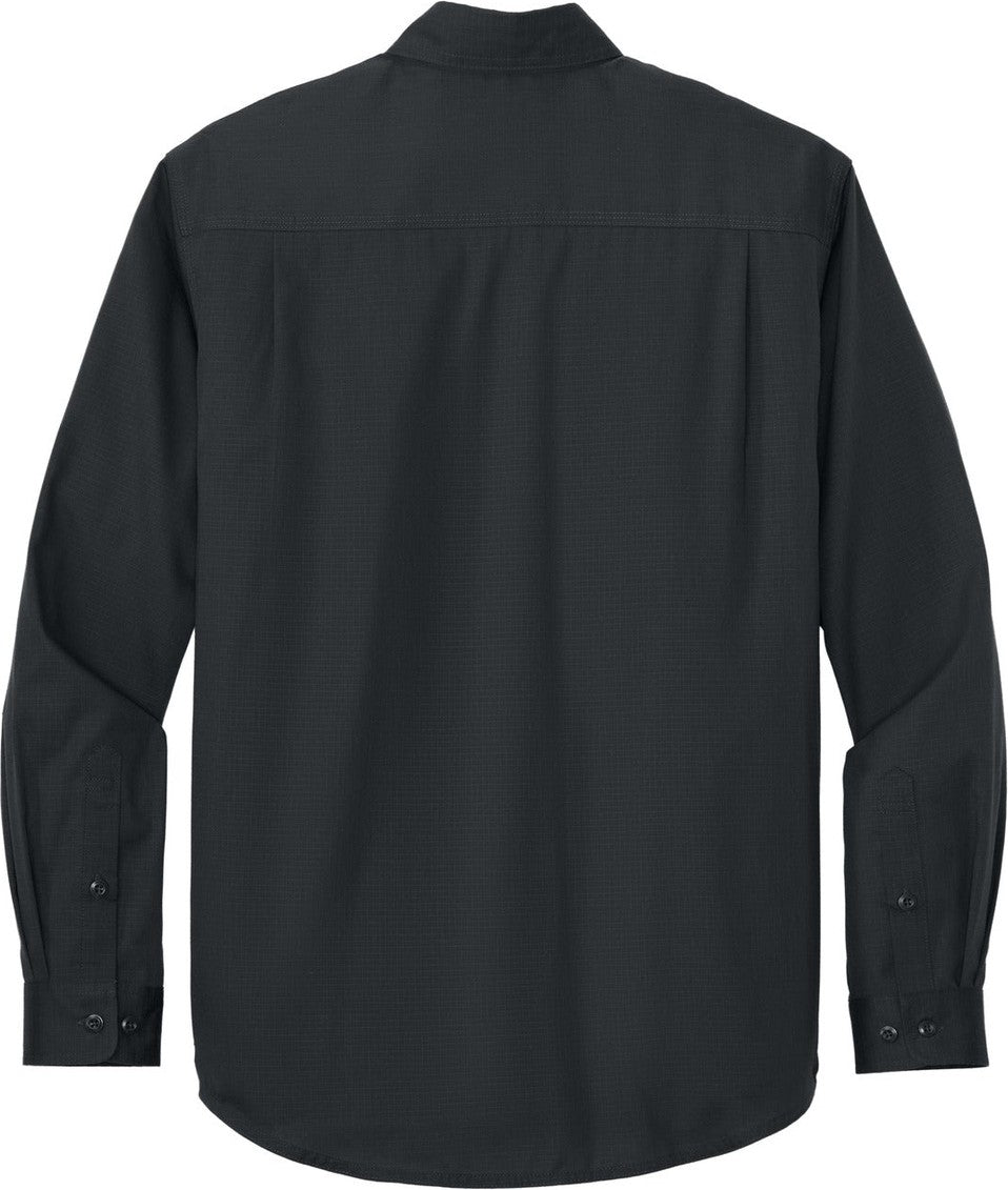 Rear View of EchoSteel CornerStone Long Sleeve Select Ripstop Shirt CSW174
