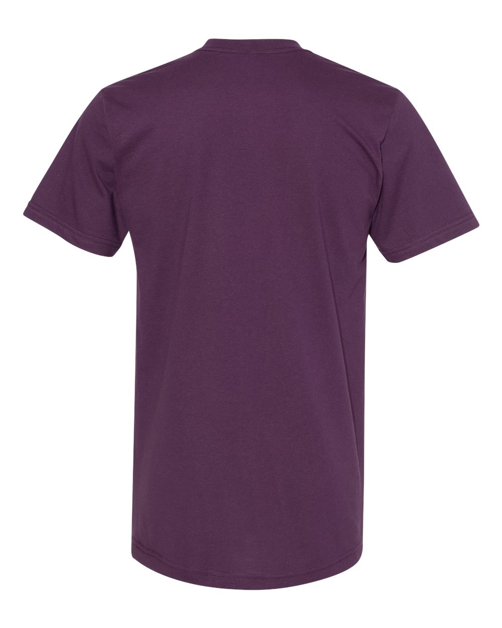 Front View of Eggplant Fine Jersey Tee - 2001