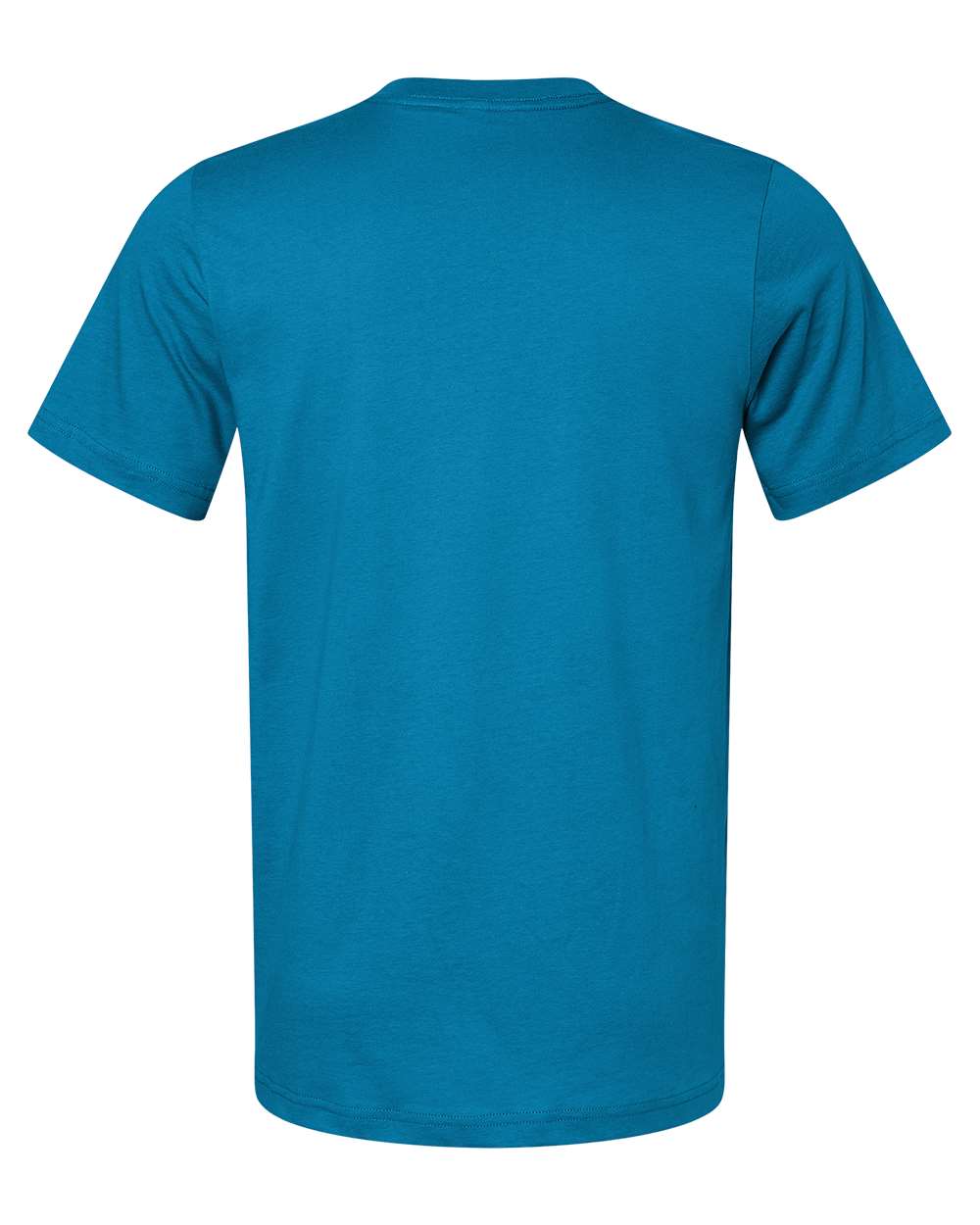 Front View of Electric Blue Jersey Tee - 3001