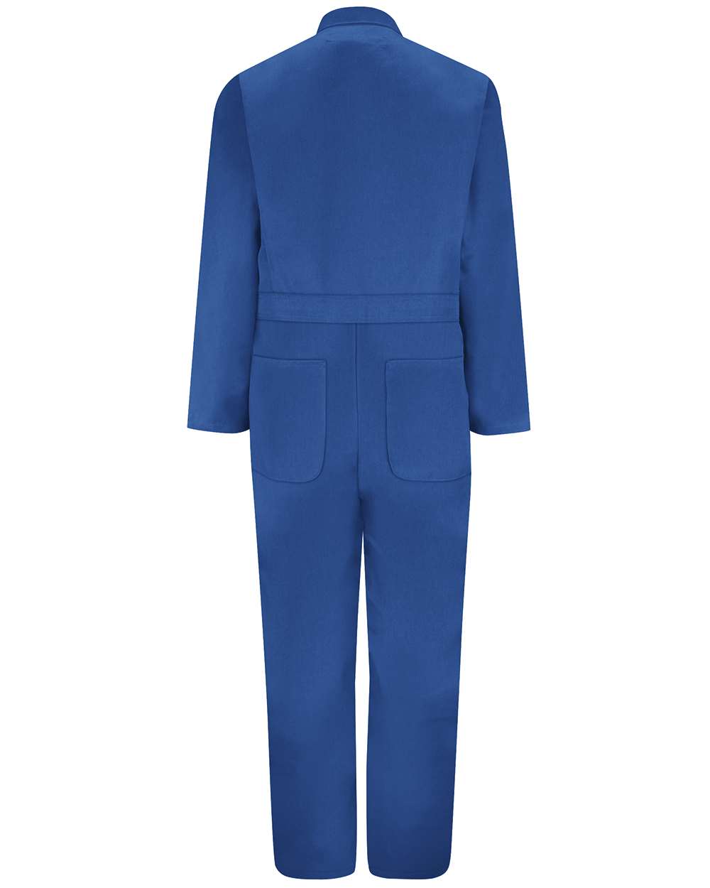 Front View of Electric Blue Twill Action Back Coverall - Tall Sizes - CT10T