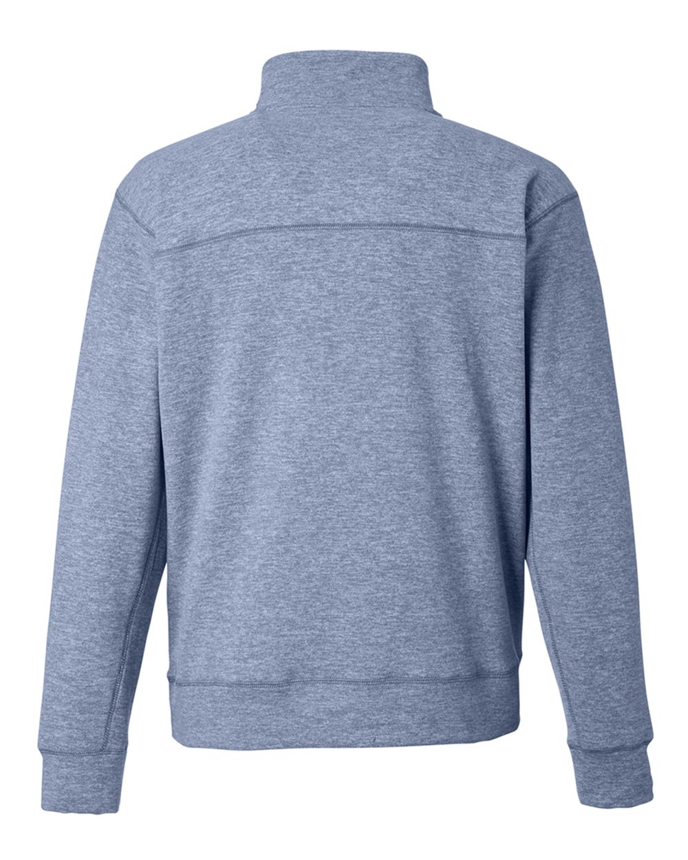 Front View of Electric Midnight Electric Fleece Quarter-Zip Sweatshirt - 8741