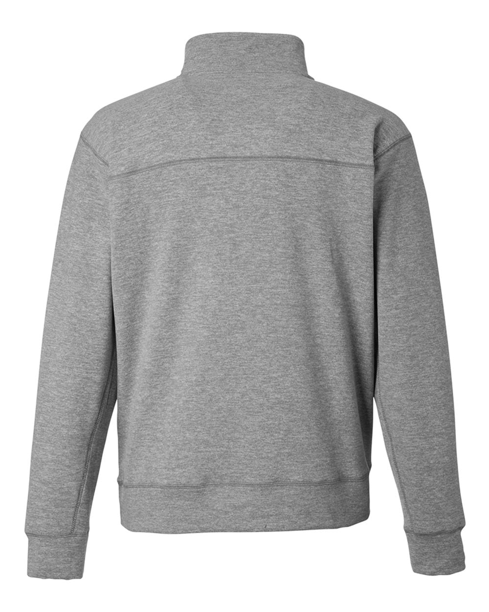Front View of Electric Slate Electric Fleece Quarter-Zip Sweatshirt - 8741