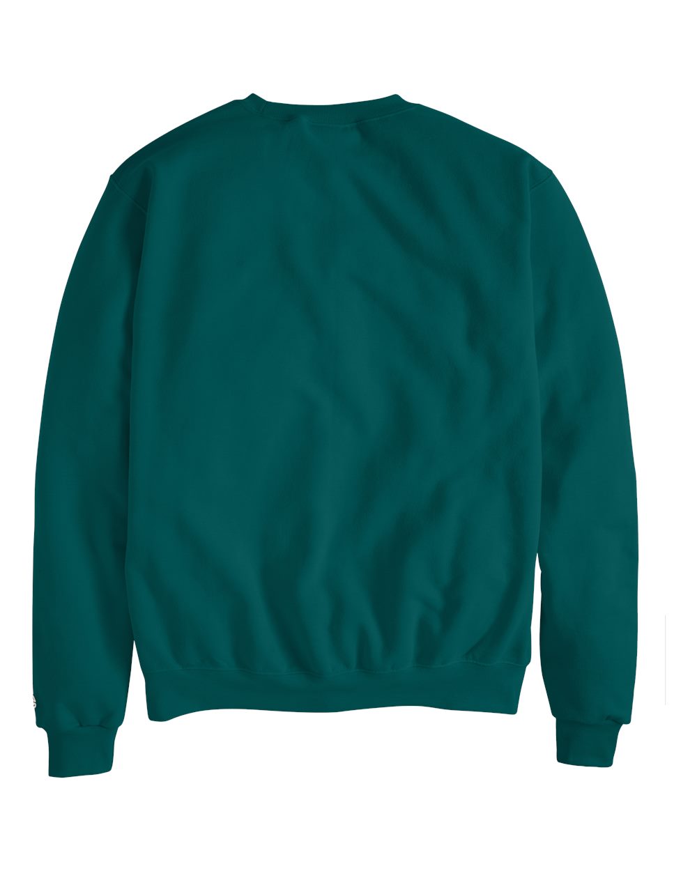 Rear View of Emerald Green Powerblend® Crewneck Sweatshirt - S600