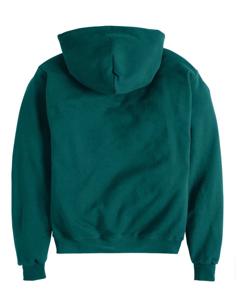 Front View of Emerald Green Powerblend® Hooded Sweatshirt - S700