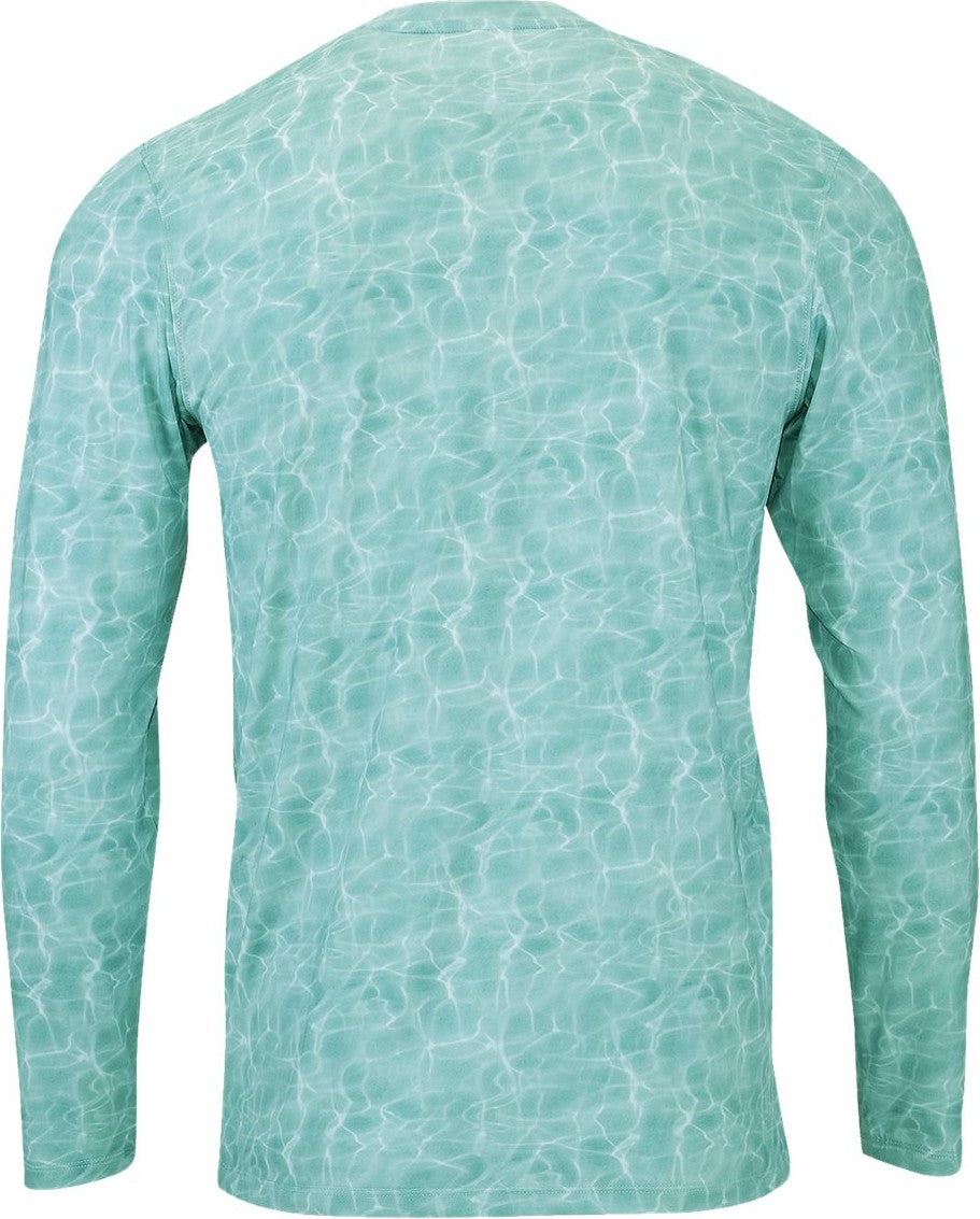 Rear View of Emerald Water Belize Sublimated Long Sleeve T-Shirt - 230