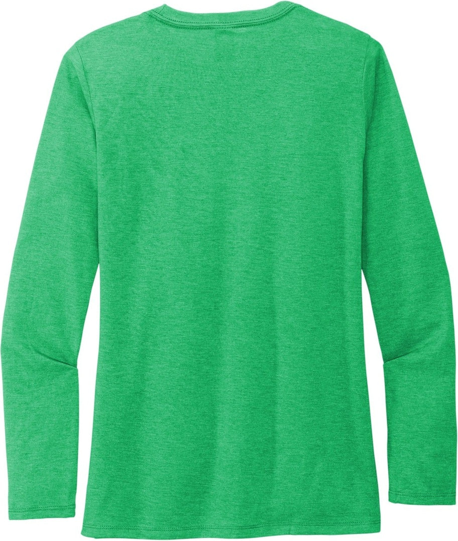 Front View of Enviro Green Allmade Women's Tri-Blend Long Sleeve Tee AL6008