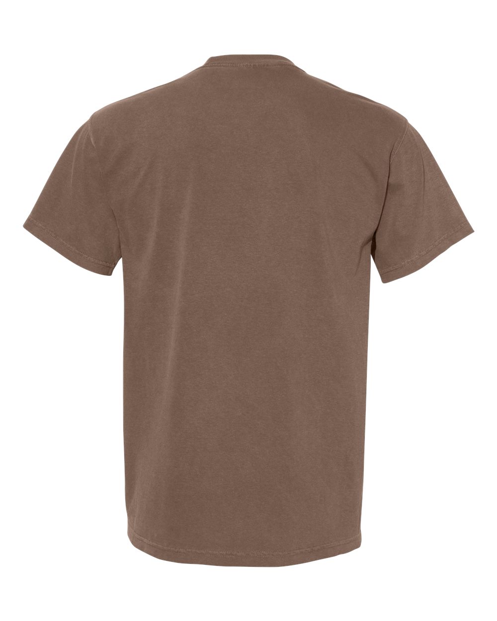 Front View of Espresso Garment-Dyed Heavyweight Pocket T-Shirt - 6030