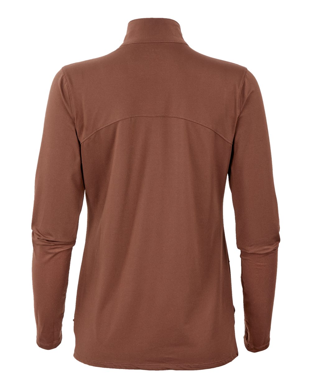 Front View of Espresso Woman's Flex Quarter-Zip - BW5202