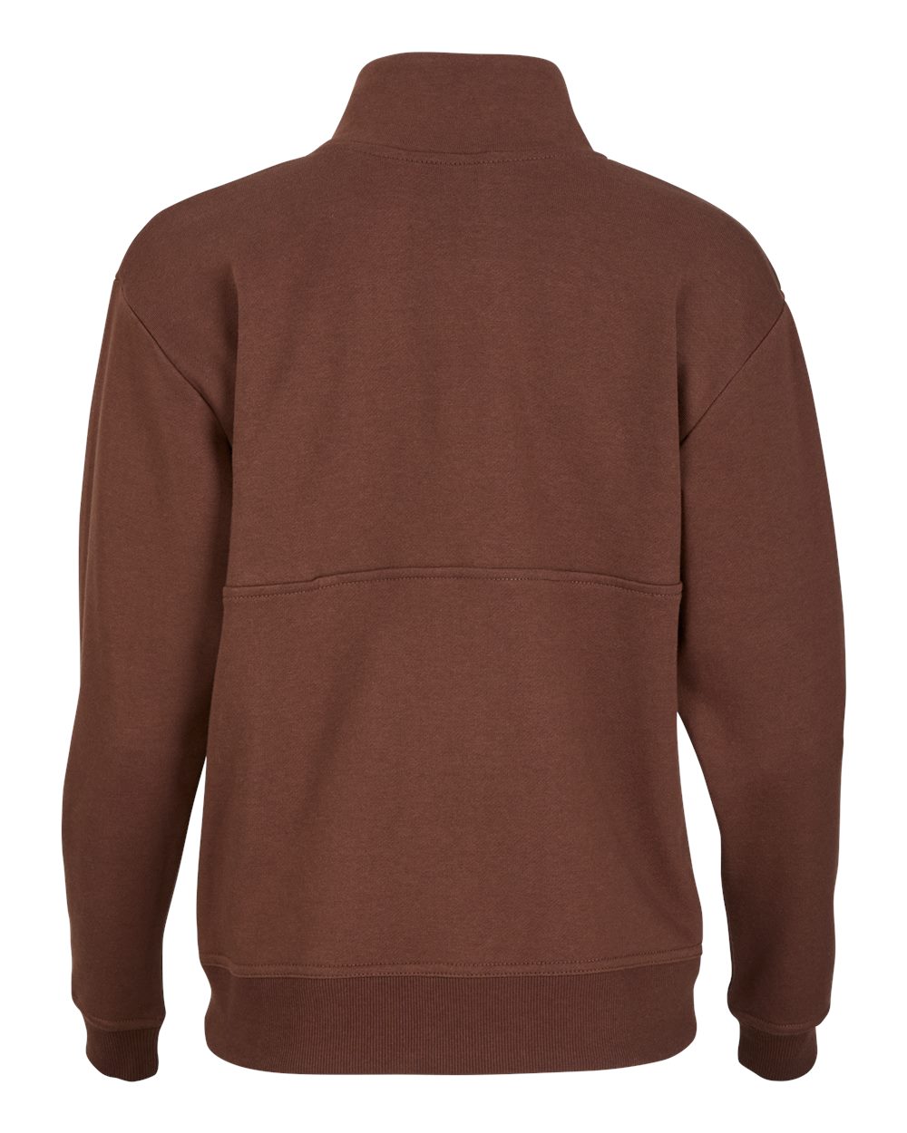 Front View of Espresso Women's Lace Up Pullover - BW5401