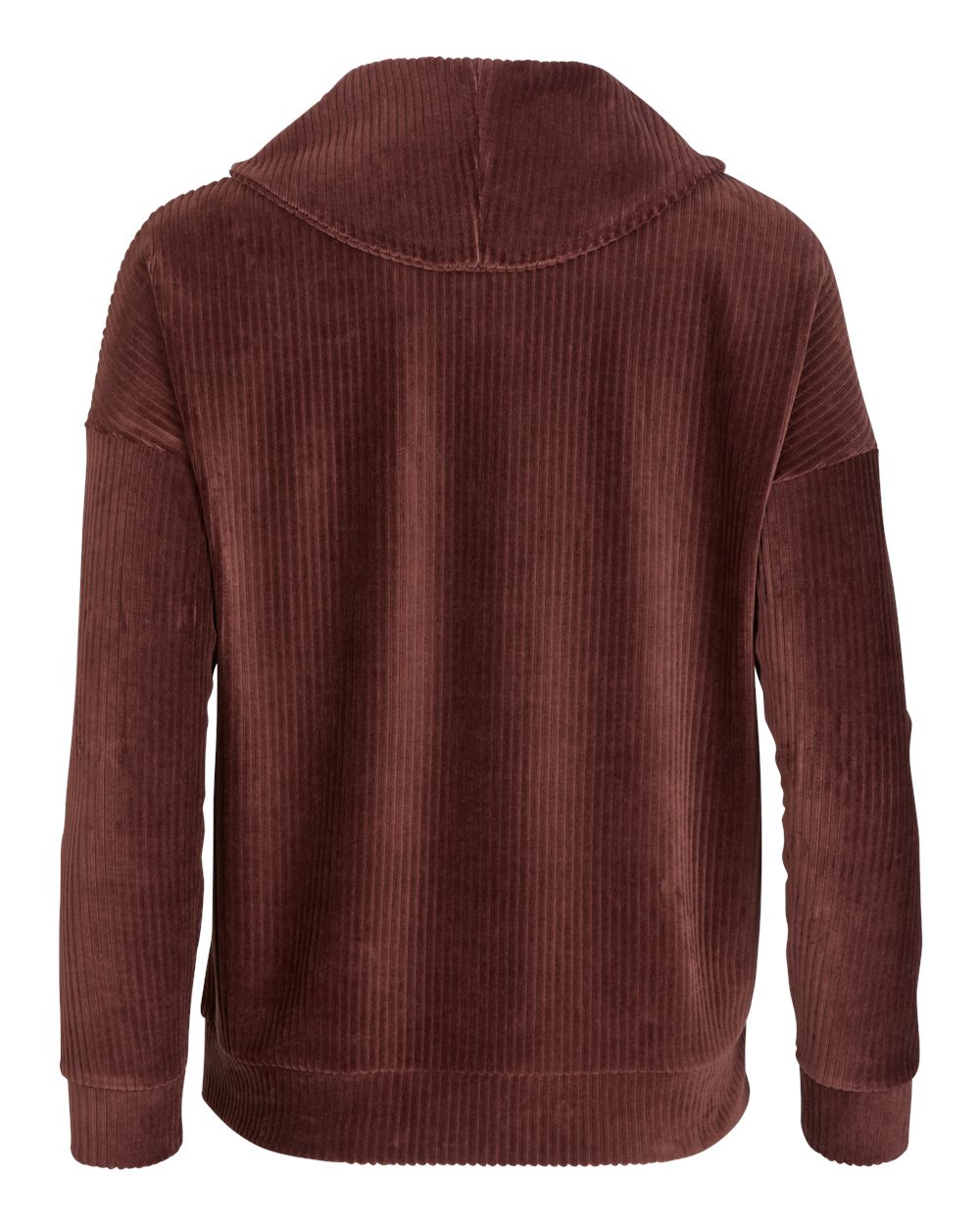 Rear View of Espresso Women&#39;s Manchester Quarter Zip - BW5203