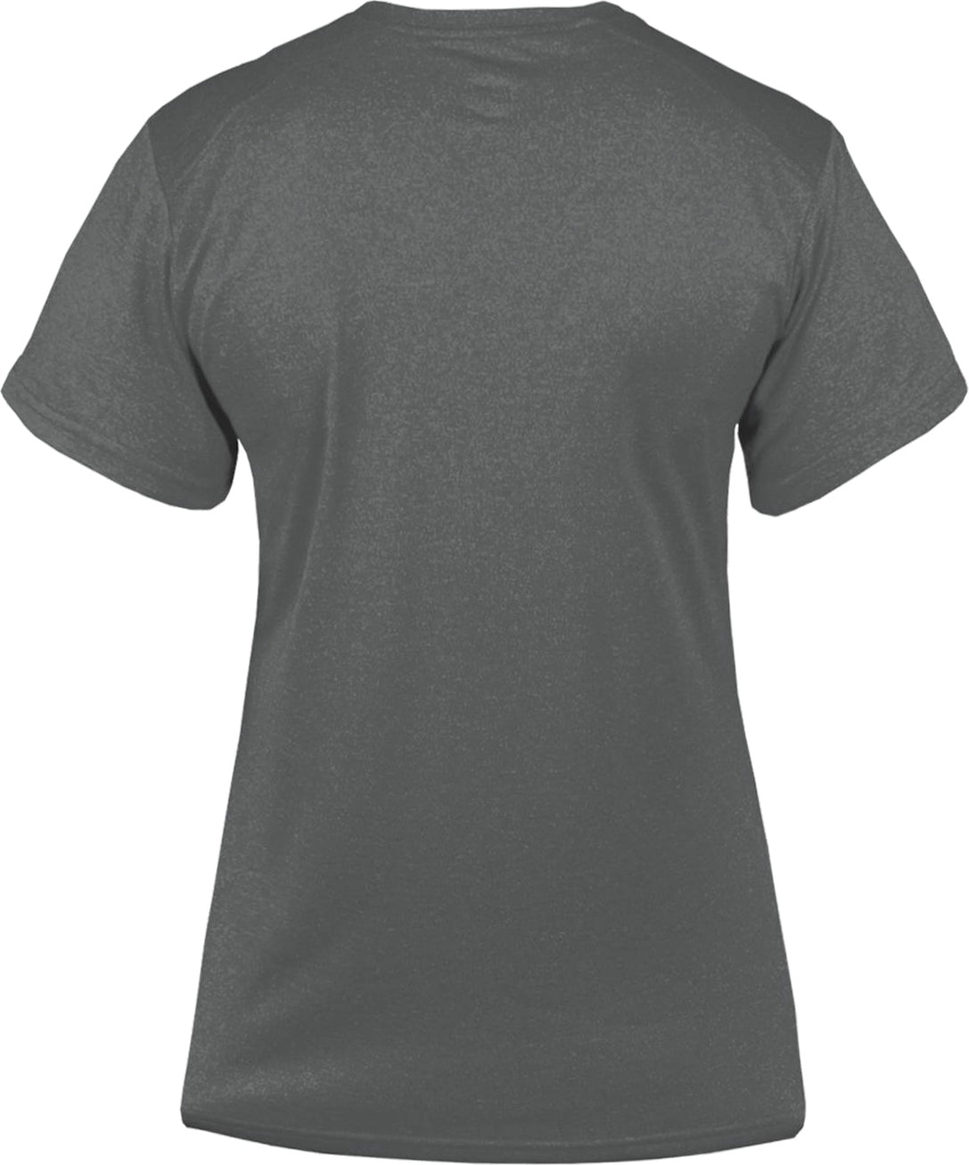 Rear View of F244 PRO HEATHER LADIES' V-NECK TEE