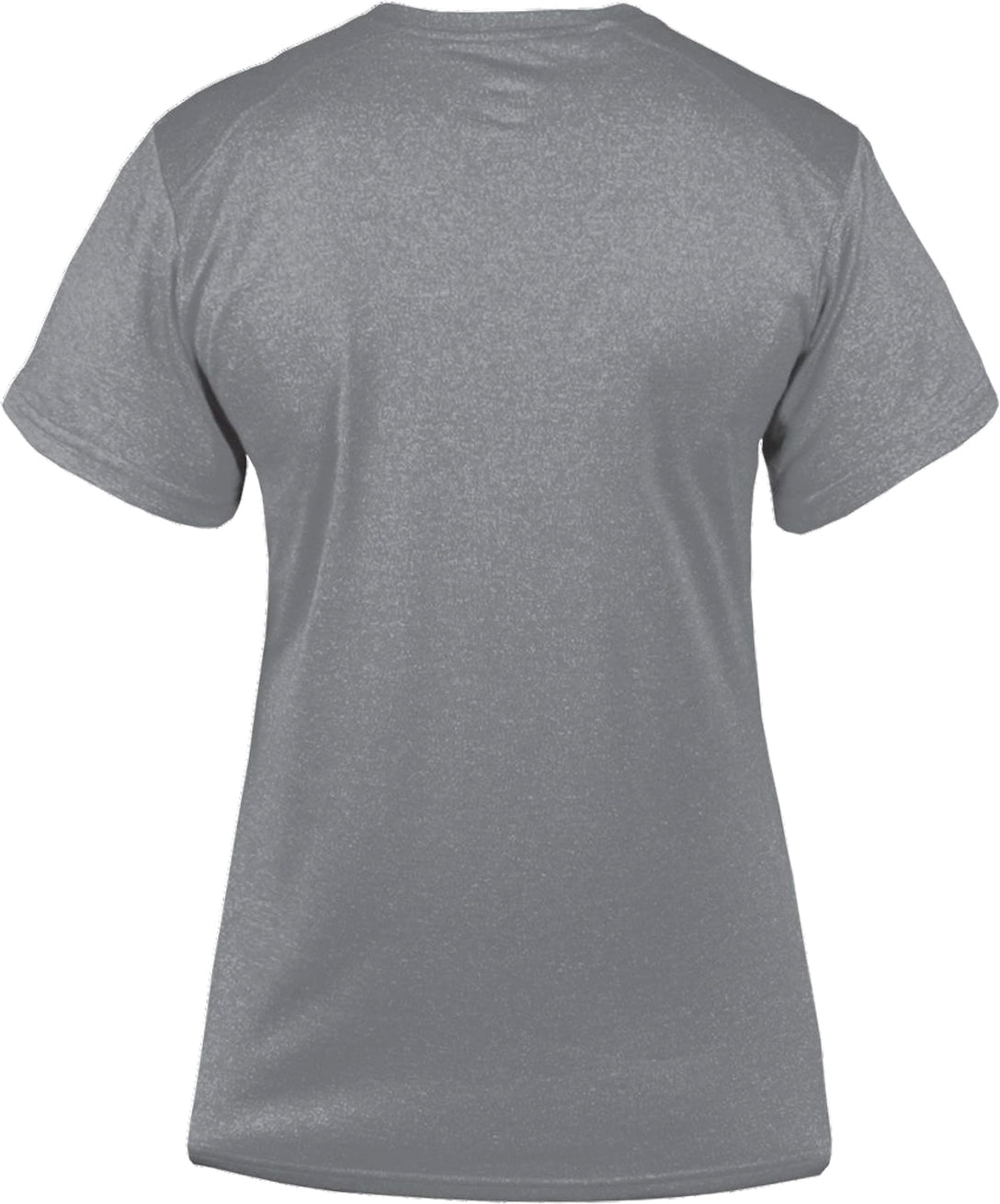 Rear View of F249 PRO HEATHER LADIES' V-NECK TEE