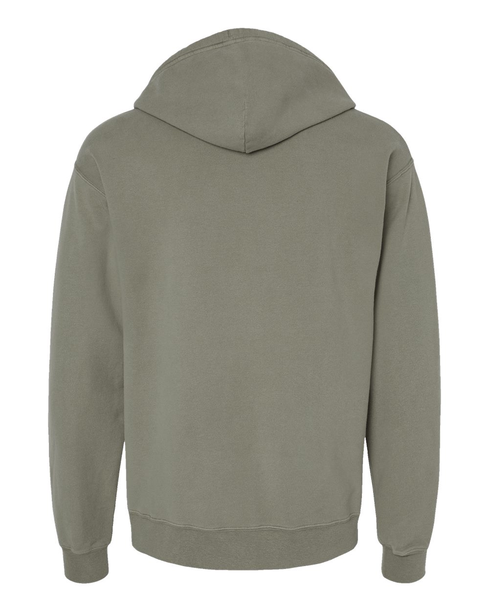 Front View of Faded Fatigue Garment-Dyed Hooded Sweatshirt - GDH450