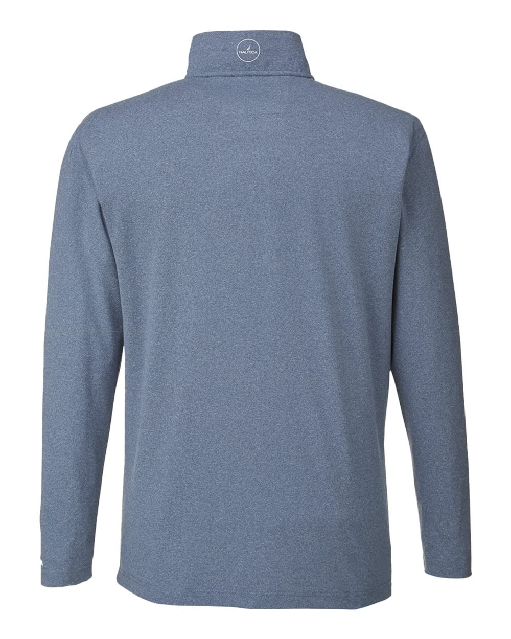 Front View of Faded Navy Saltwater Quarter-Zip Pullover - N17924