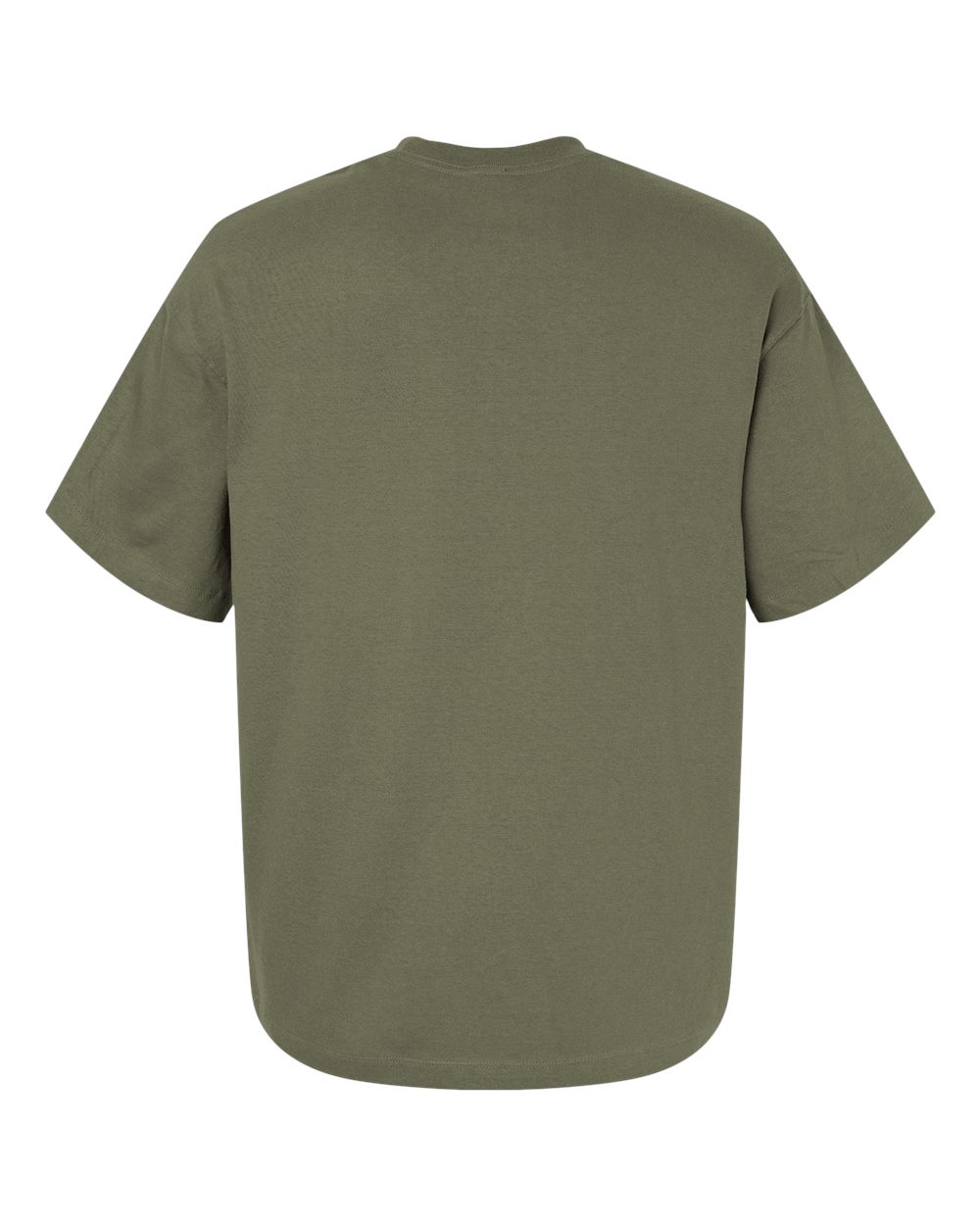 Front View of Fatigue Green Beefy-T® Retro Street T-Shirt - 5180R