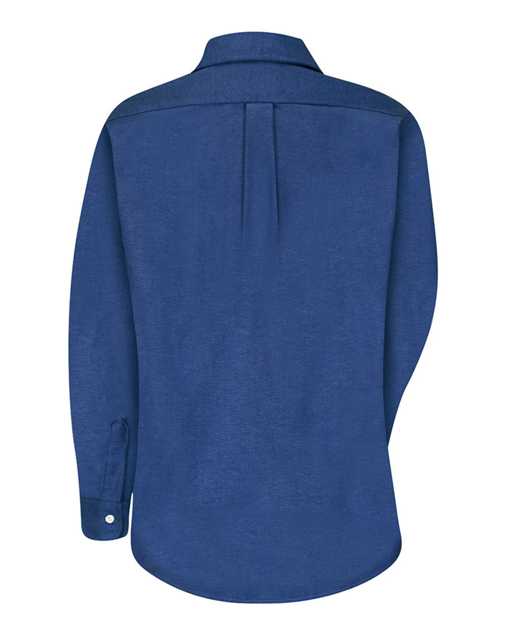 Rear View of FB-French Blue Women&#39;s Oxford Dress Shirt - SR75