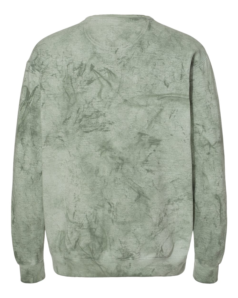 Rear View of Fern Colorblast™ Crewneck Sweatshirt - 1545