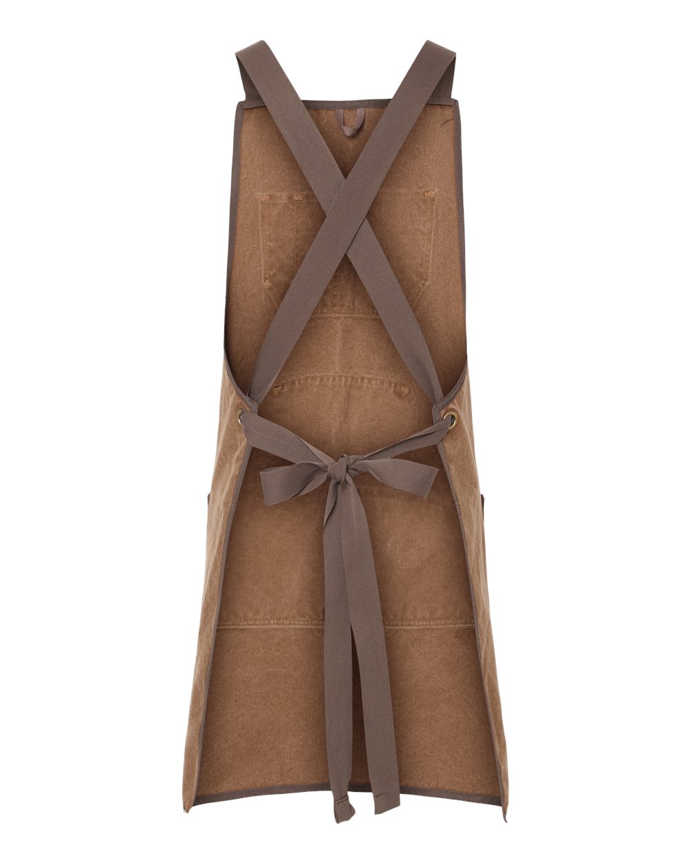 Front View of Field Khaki/ Tobacco Workman's Apron - 1500