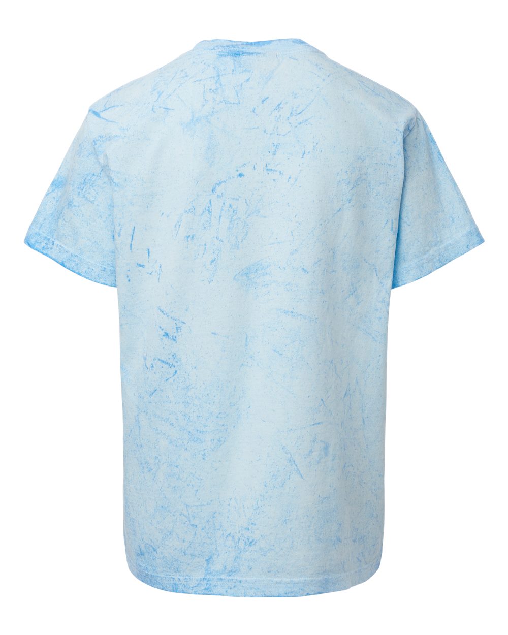 Front View of Fiji Blue Colorblast™ Youth Heavyweight T-Shirt - 1745Y