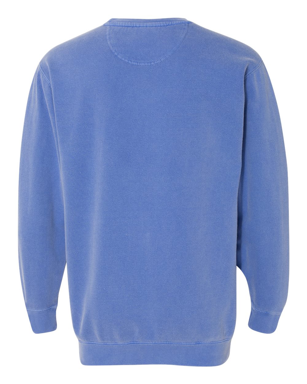 Front View of Flo Blue Garment-Dyed Sweatshirt - 1566