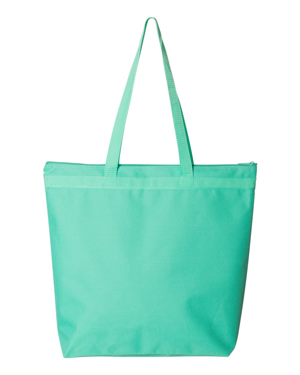Front View of Florida Teal Melody Large Tote - 8802