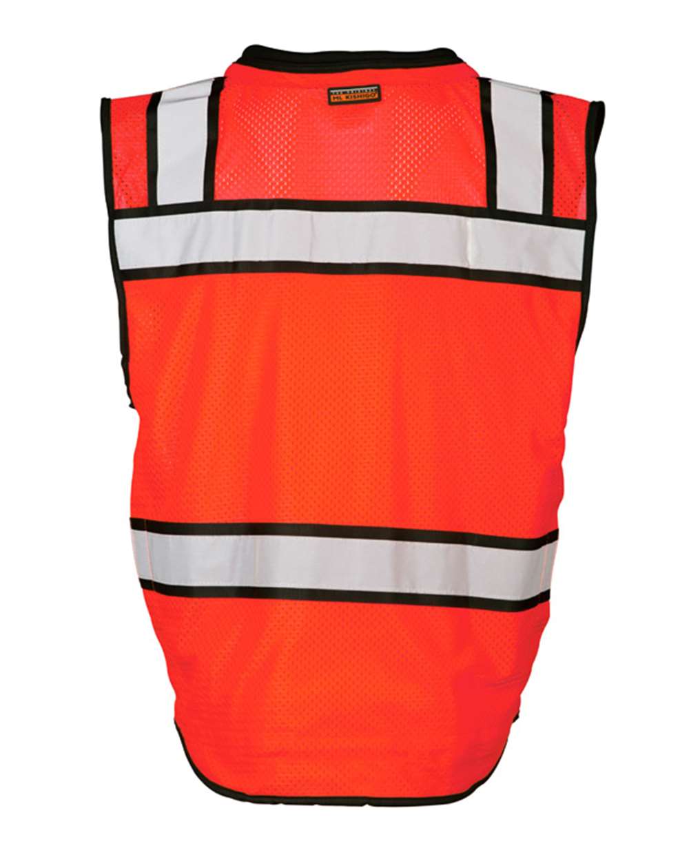 Front View of Fluorescent Red (S5704) High-Performance Surveyors Vest - S5004-5005