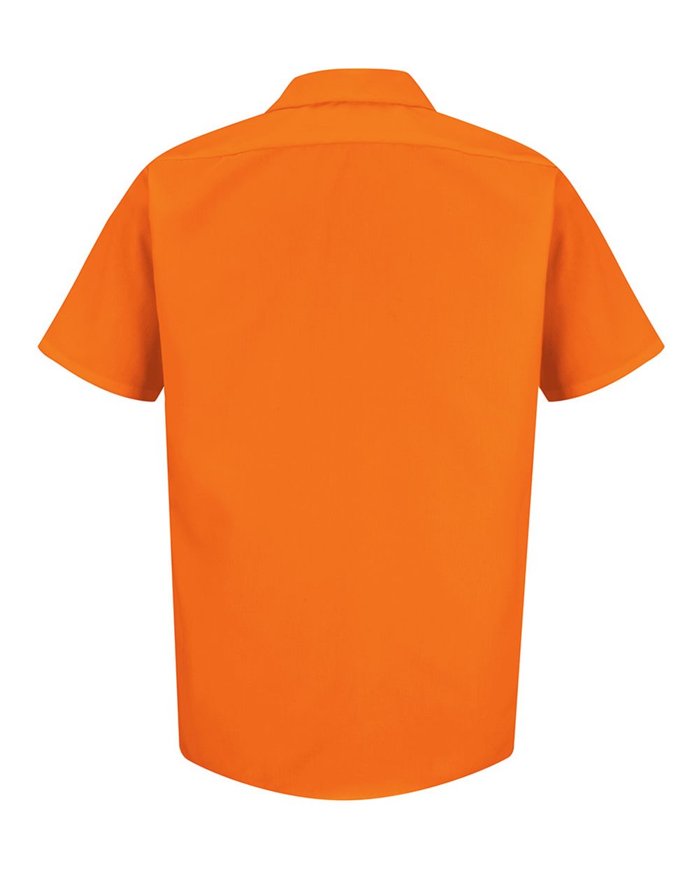 Front View of For. Orange Enhanced Visibility Short Sleeve Work Shirt - SS24
