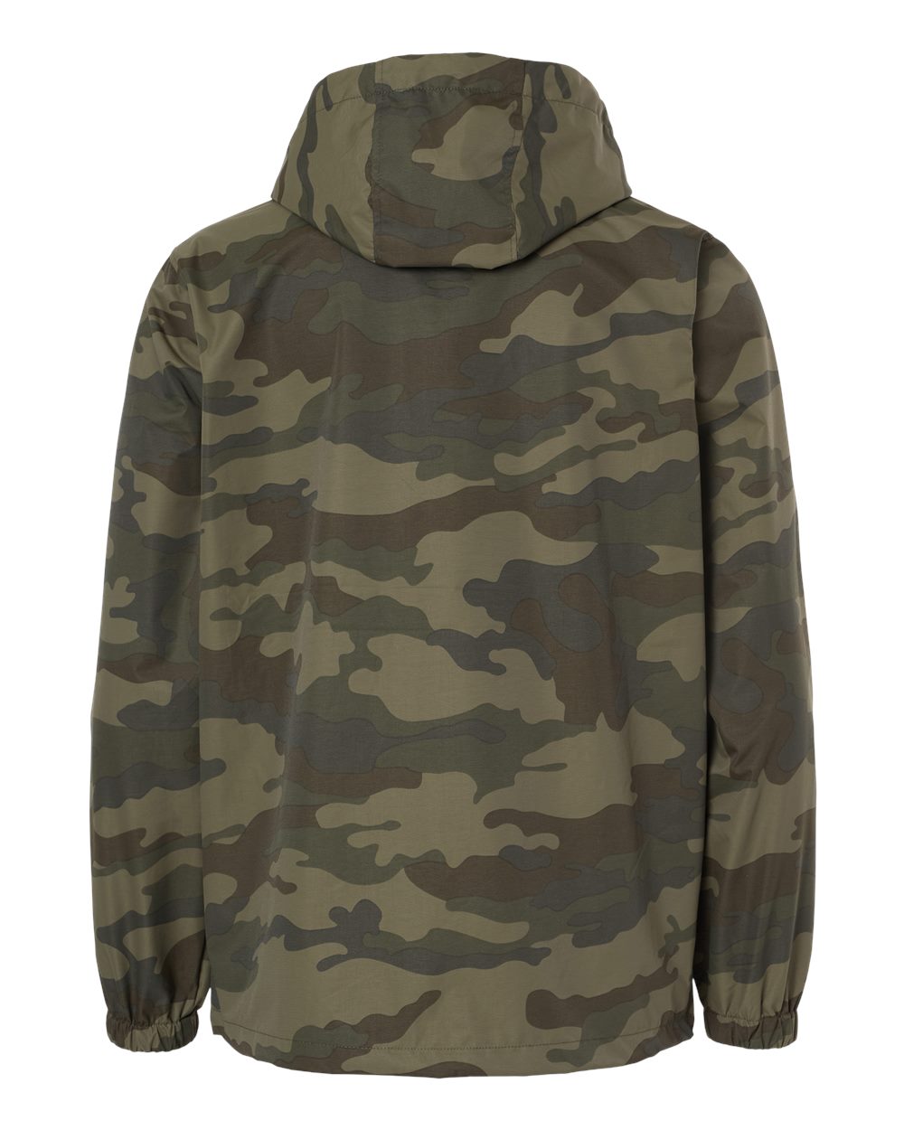 Front View of Forest Camo Nylon Anorak - EXP94NAW