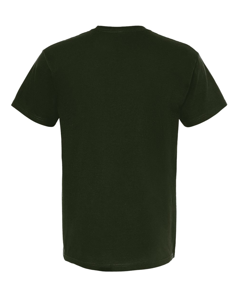 Front View of Forest Green Gold Soft Touch T-Shirt - 4800