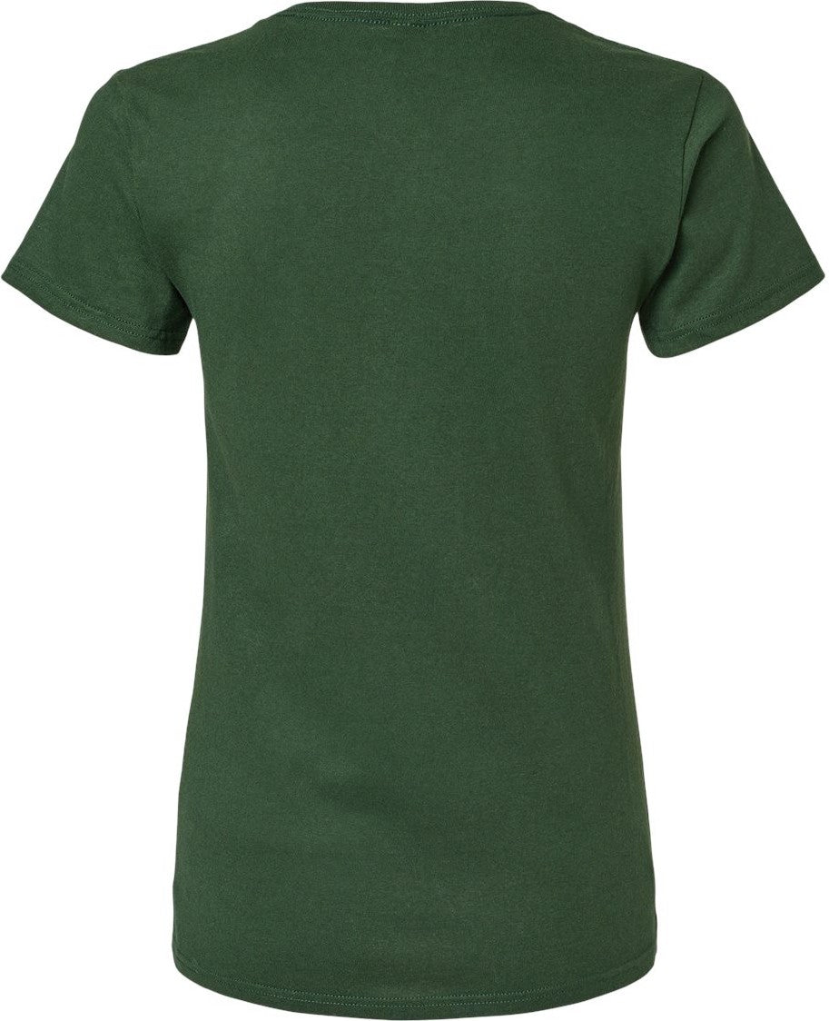 Front View of Forest Green Heavy Cotton™ Women’s T-Shirt - 5000L
