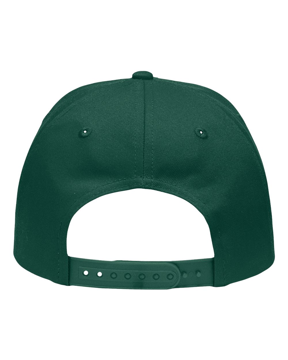 Front View of Forest Green Lo-Pro Solid Back Traditional Trucker Cap - SP1400
