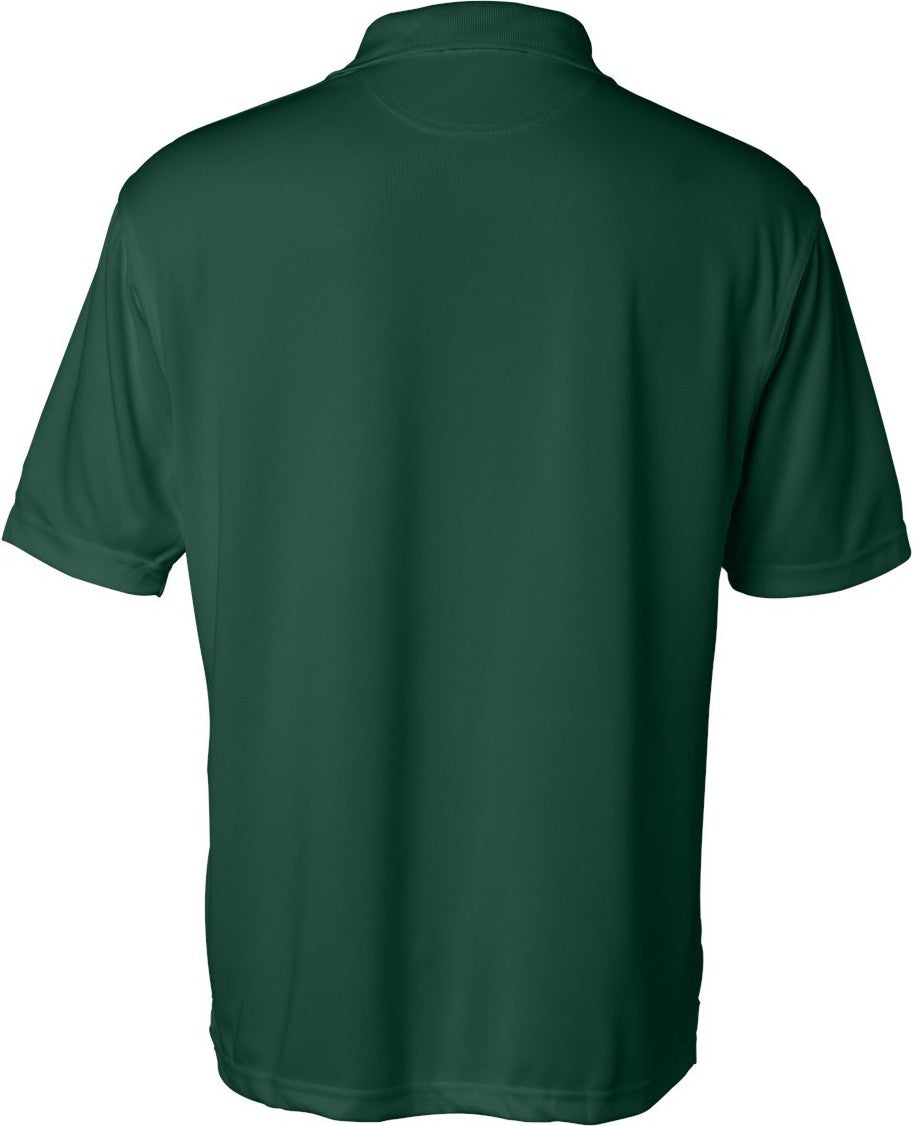 Rear View of Forest Green Moisture Free Mesh Polo - 0469