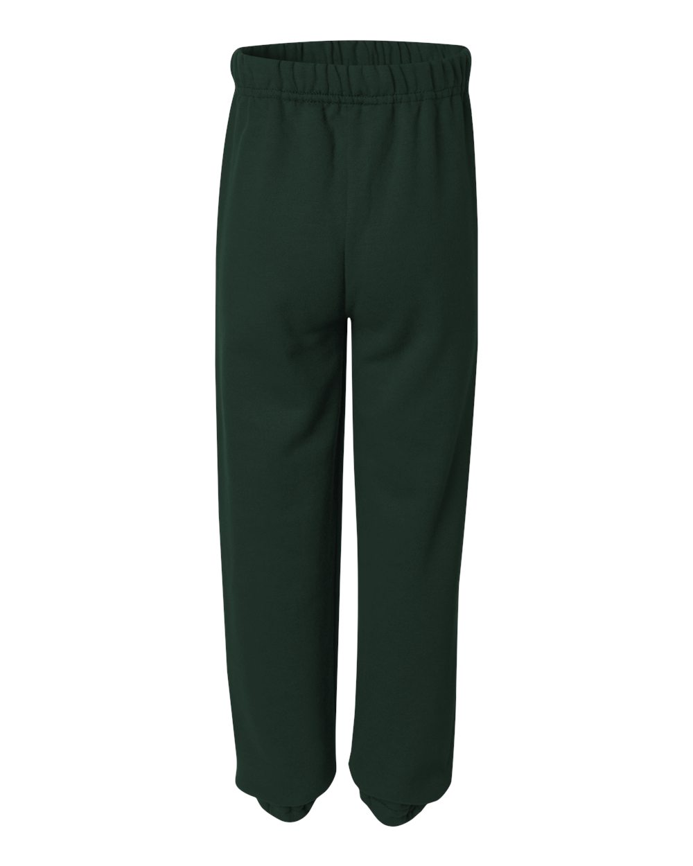 Rear View of Forest Green NuBlend® Youth Sweatpants - 973BR