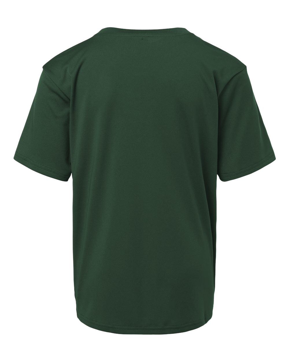 Front View of Forest Green Pro-Lock Youth Performance T-Shirt - 48000Y