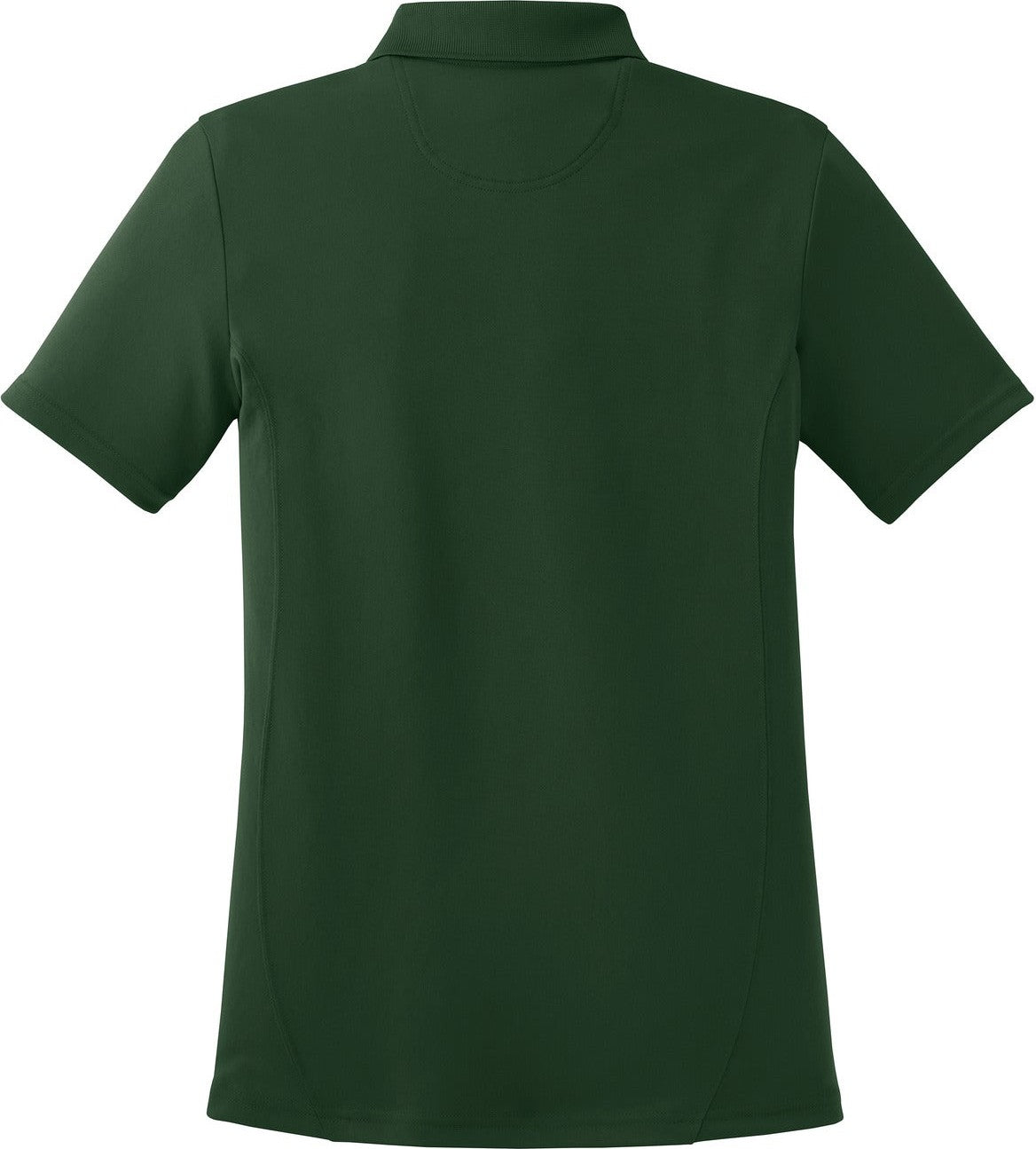 Front View of Forest Green Sport-Tek Women's Dry Zone Raglan Accent Polo. L475