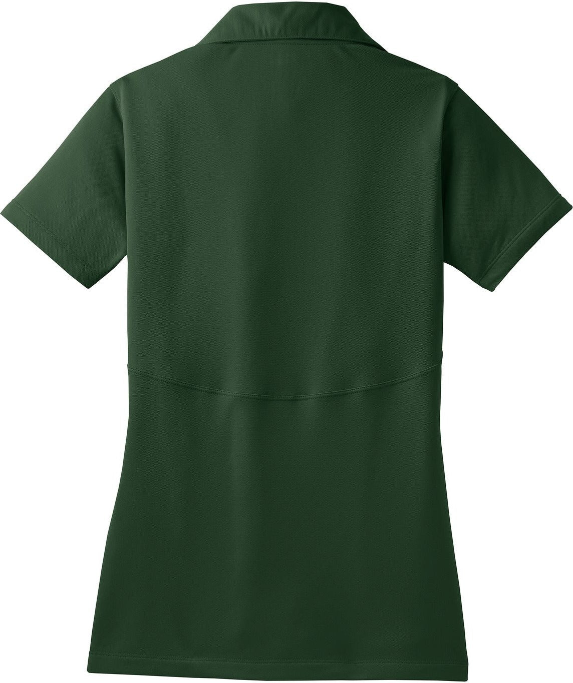 Front View of Forest Green Sport-Tek Women's Micropique Sport-Wick Polo. LST650