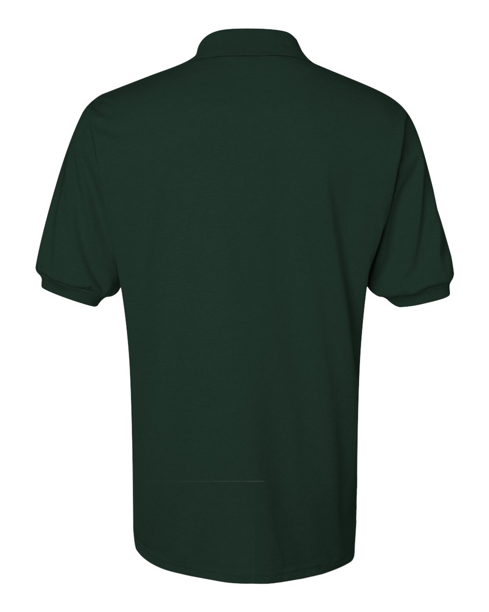 Rear View of Forest Green SpotShield® 50/50 Polo - 437MSR