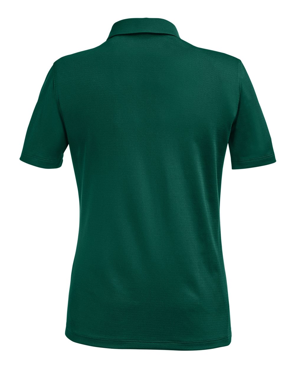 Rear View of Forest Green/ White Women's Tech™ Polo - 1370431 plain