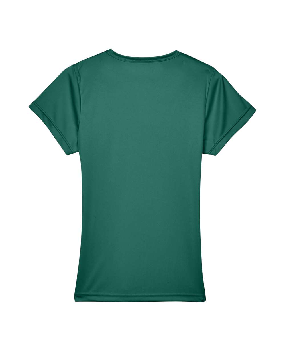 Front View of Forest Green Women's Cool & Dry Sport Performance Interlock T-shirt - 8420L