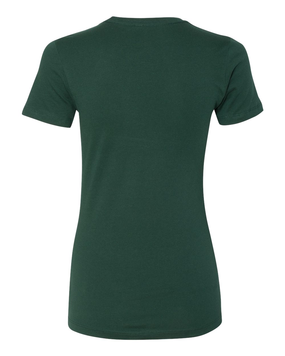 Front View of Forest Green Women’s Cotton T-Shirt - 3900