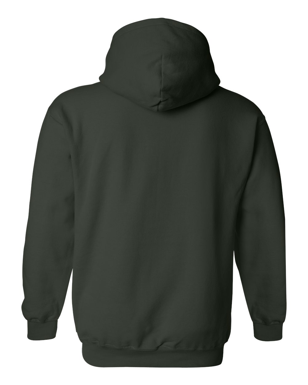 Rear View of Forest Heavy Blend™ Hooded Sweatshirt - 18500