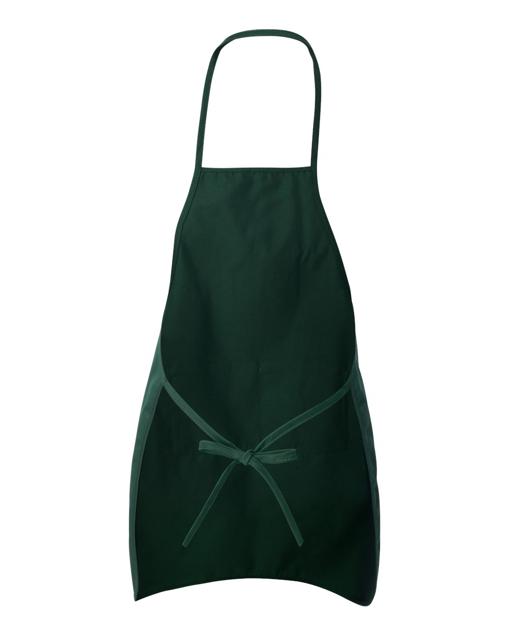 Rear View of Forest Long Butcher Block Apron - 5505