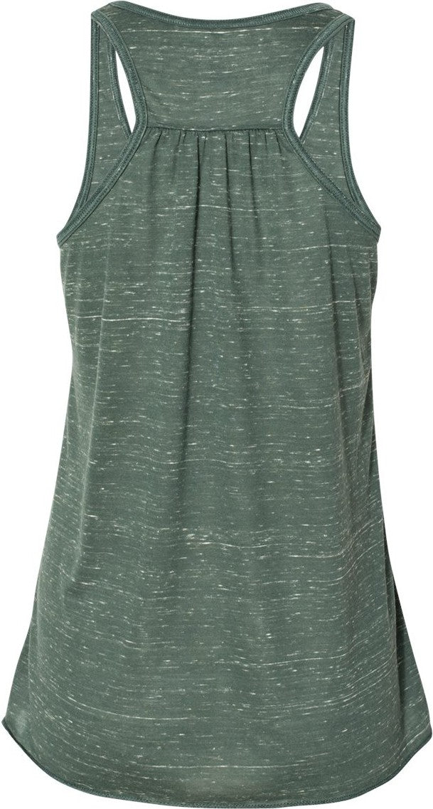 Front View of Forest Marble Women's Flowy Racerback Tank - 8800