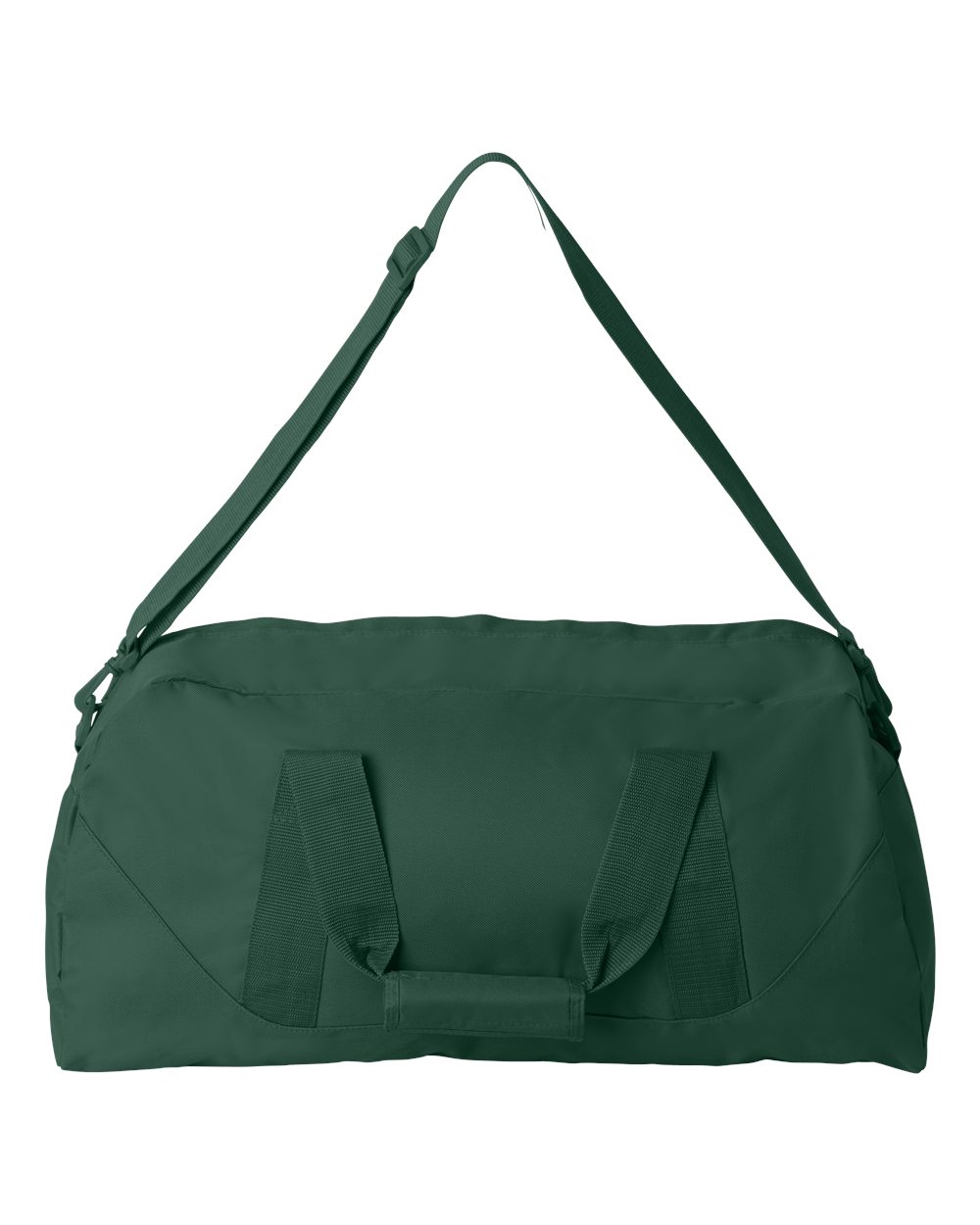 Front View of Forest Recycled 23 1/2" Large Duffel Bag - 8806