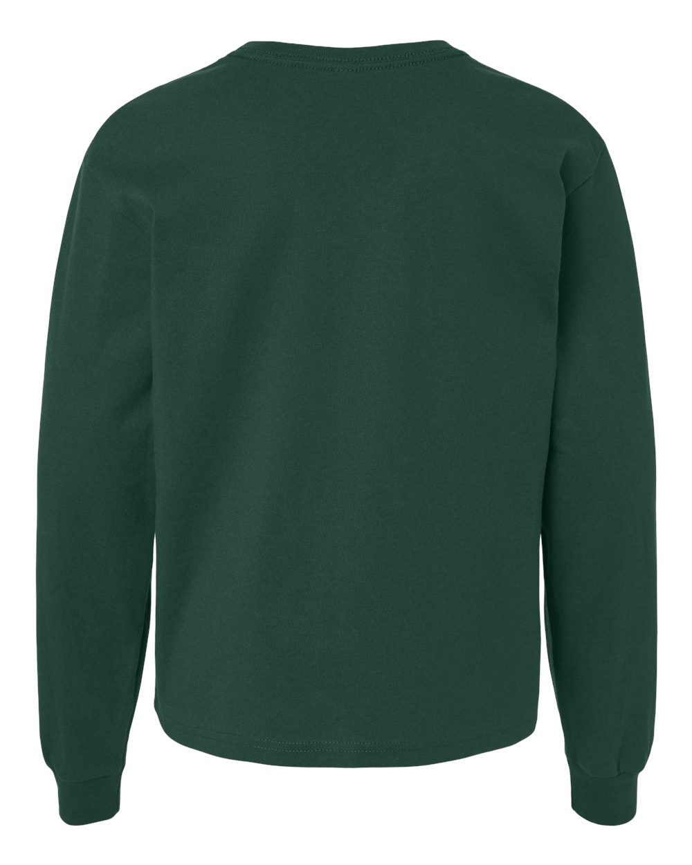 Rear View of Forest Youth 6oz. Heavyweight Long Sleeve Tee - 3511Y
